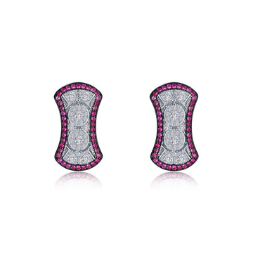 Vintage Inspired Halo Earrings